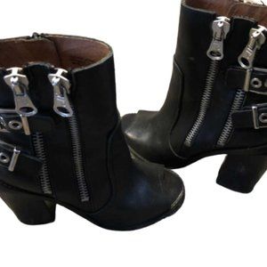 PEEP TOE BOOTIES SZ 7-7.5